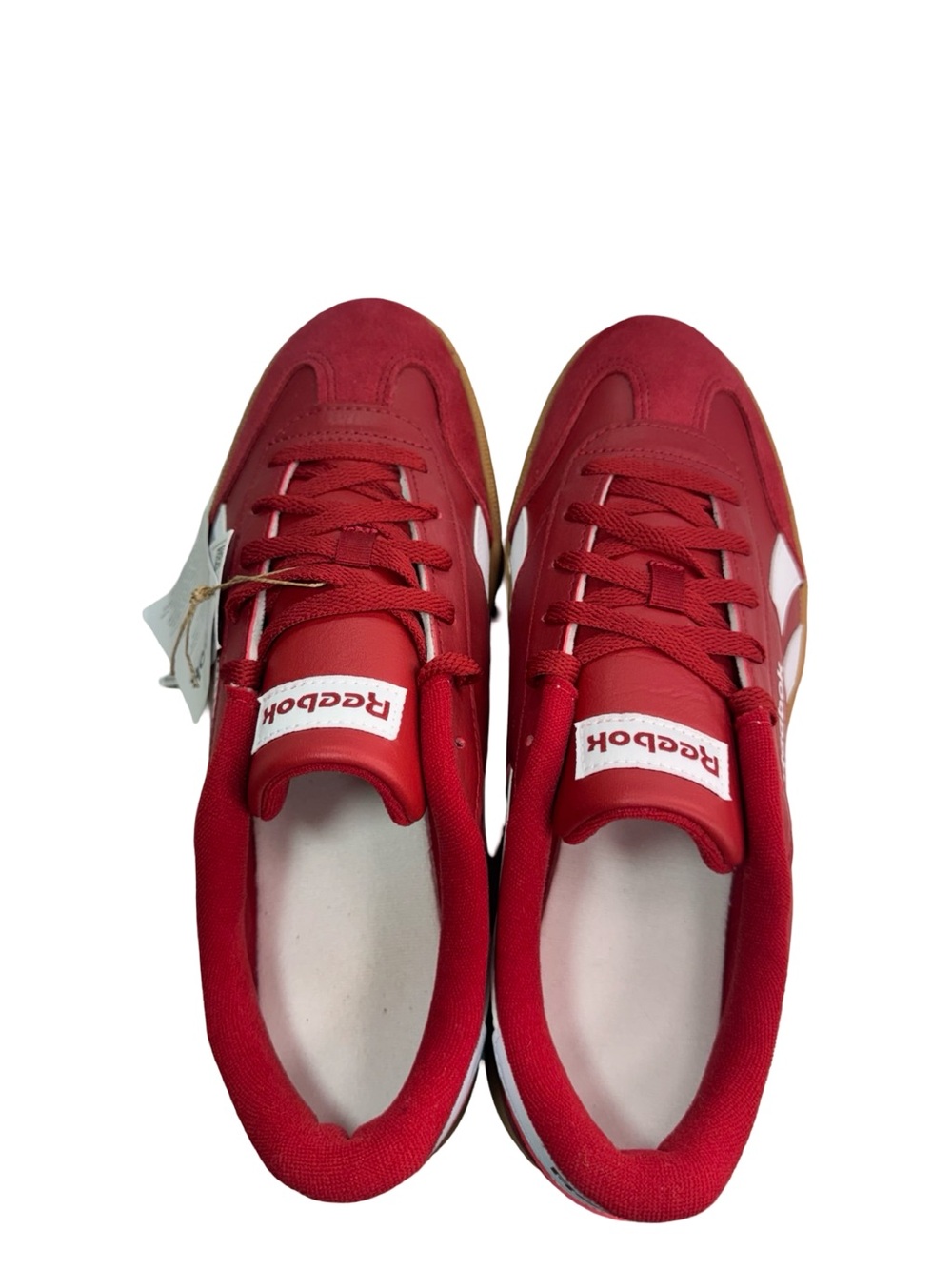Reebok Smash Edge S Flash Red White Gum Sneakers Men's Size 10 - Picture 11 of 13